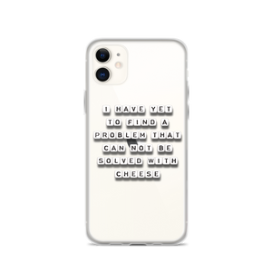 Problem Solved With Cheese - iPhone Case