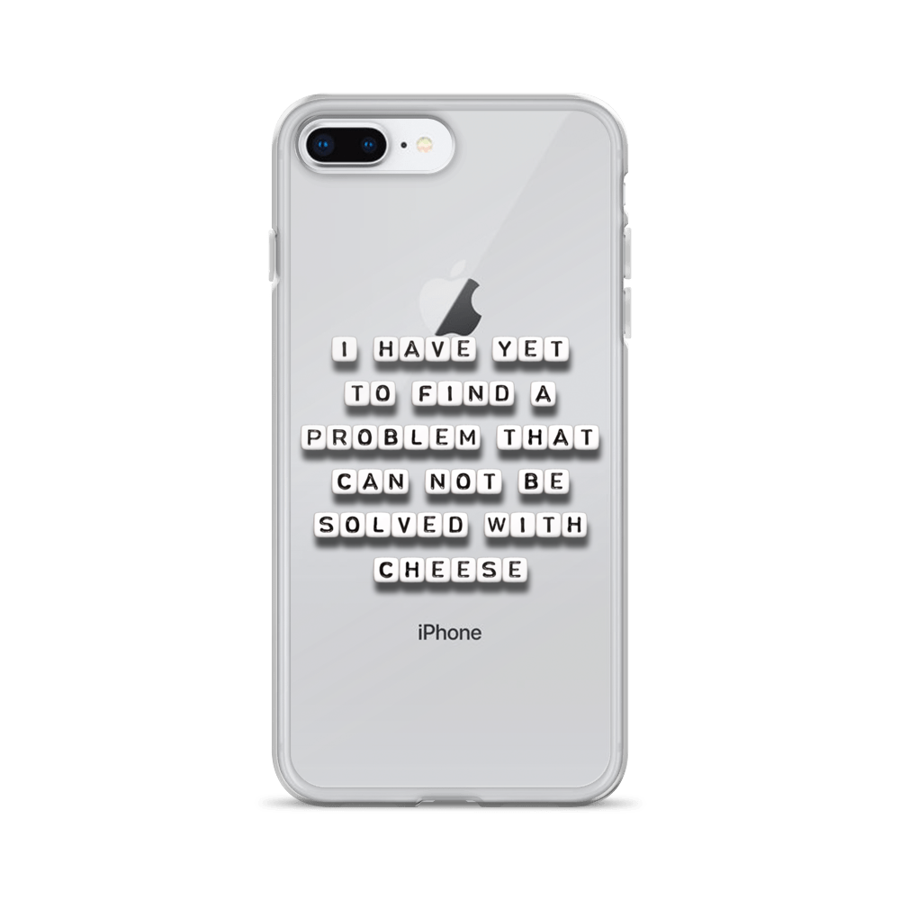 Problem Solved With Cheese - iPhone Case